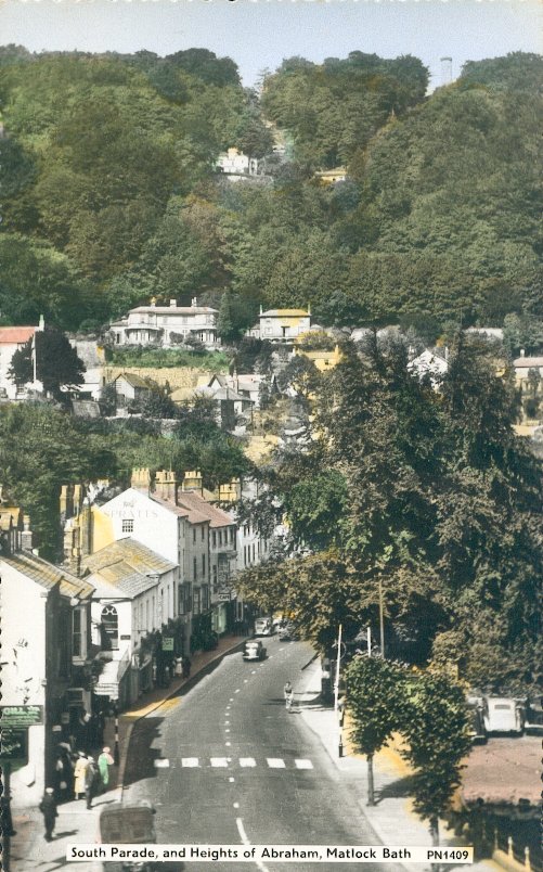 South Parade and Heights of Abraham, Matlock Bath - Full size image 